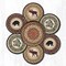 Earth Rugs TNB-319 Wilderness Trivets in a Basket 10" x 10"